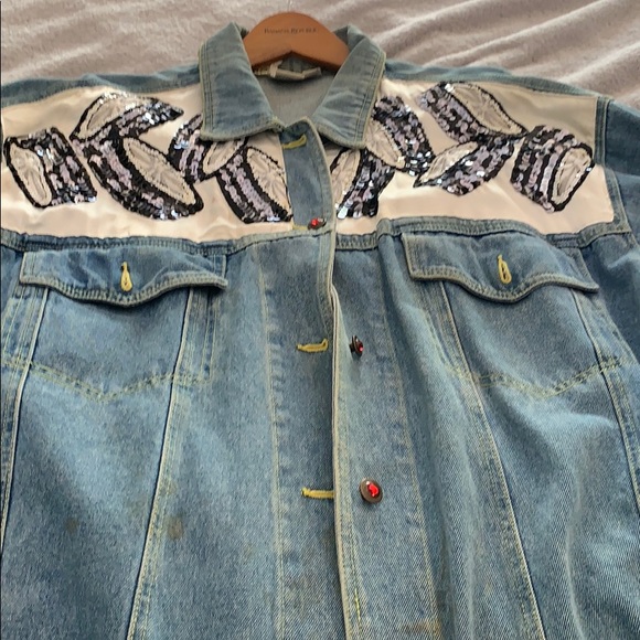 Vintage denim jacket from the 80s - Picture 3 of 7